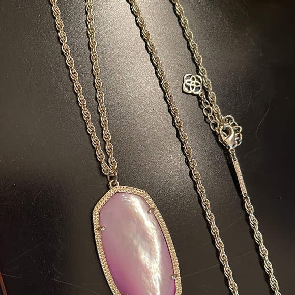 SOLD SOLD Kendra Scott Rayne fringe pink mother of pearl necklace. So stunning. - Picture 8 of 8